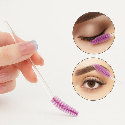 BrowLuxe – Goupillon Précision pour Sourcils Parfaits - Lot de 50