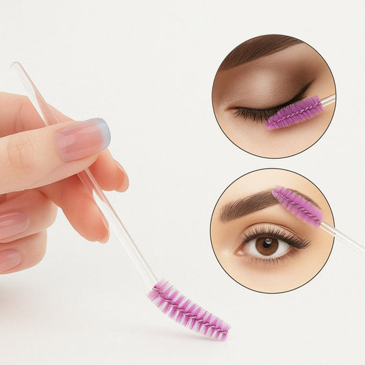 BrowLuxe – Goupillon Précision pour Sourcils Parfaits - Lot de 50