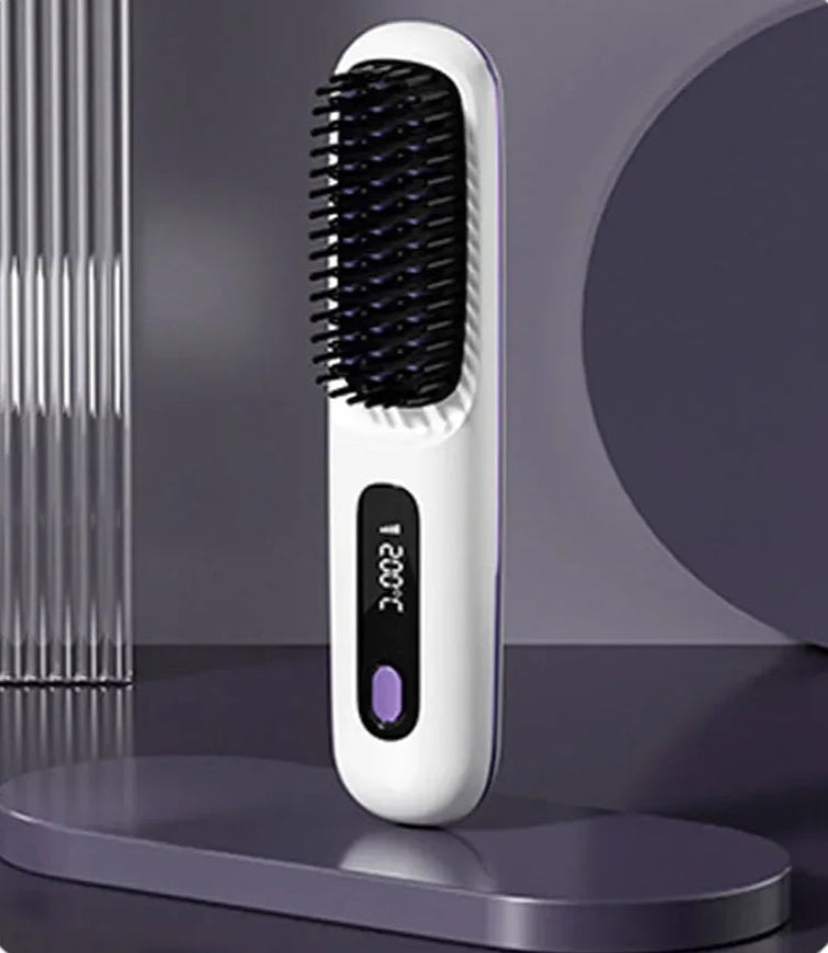 Lissage Express, Résultat Professionnel – Peigne Électrique Céramique Portable