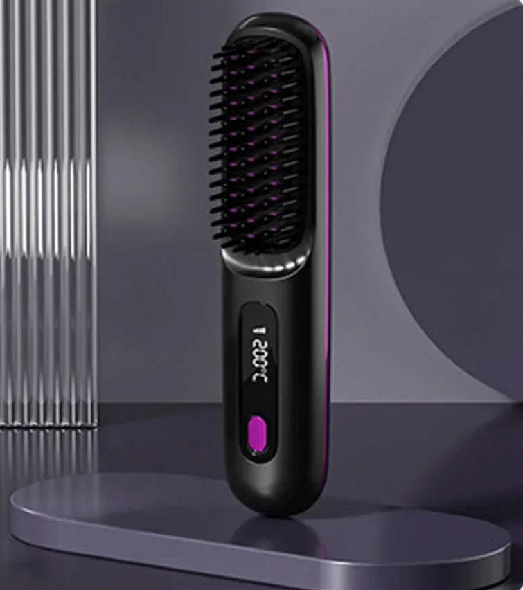 Lissage Express, Résultat Professionnel – Peigne Électrique Céramique Portable