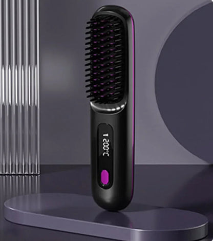 Lissage Express, Résultat Professionnel – Peigne Électrique Céramique Portable