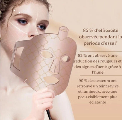 Masque LED 4-en-1 Haute Technologie – Lumière Rouge, Anti-Âge & Soin Cutané Avancé